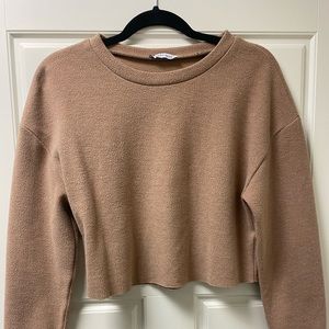 Zara Cropped Crewneck